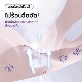 สินค้าพร้อมส่ง BLOOMIFY สายรัดแน่นกระชับสัดส่วนแก้มคาง V แบบนุ่ม ต่อต้านริ้วรอย สายรัดหน้าเรียว V หน้าต่อต้านริ้วรอย