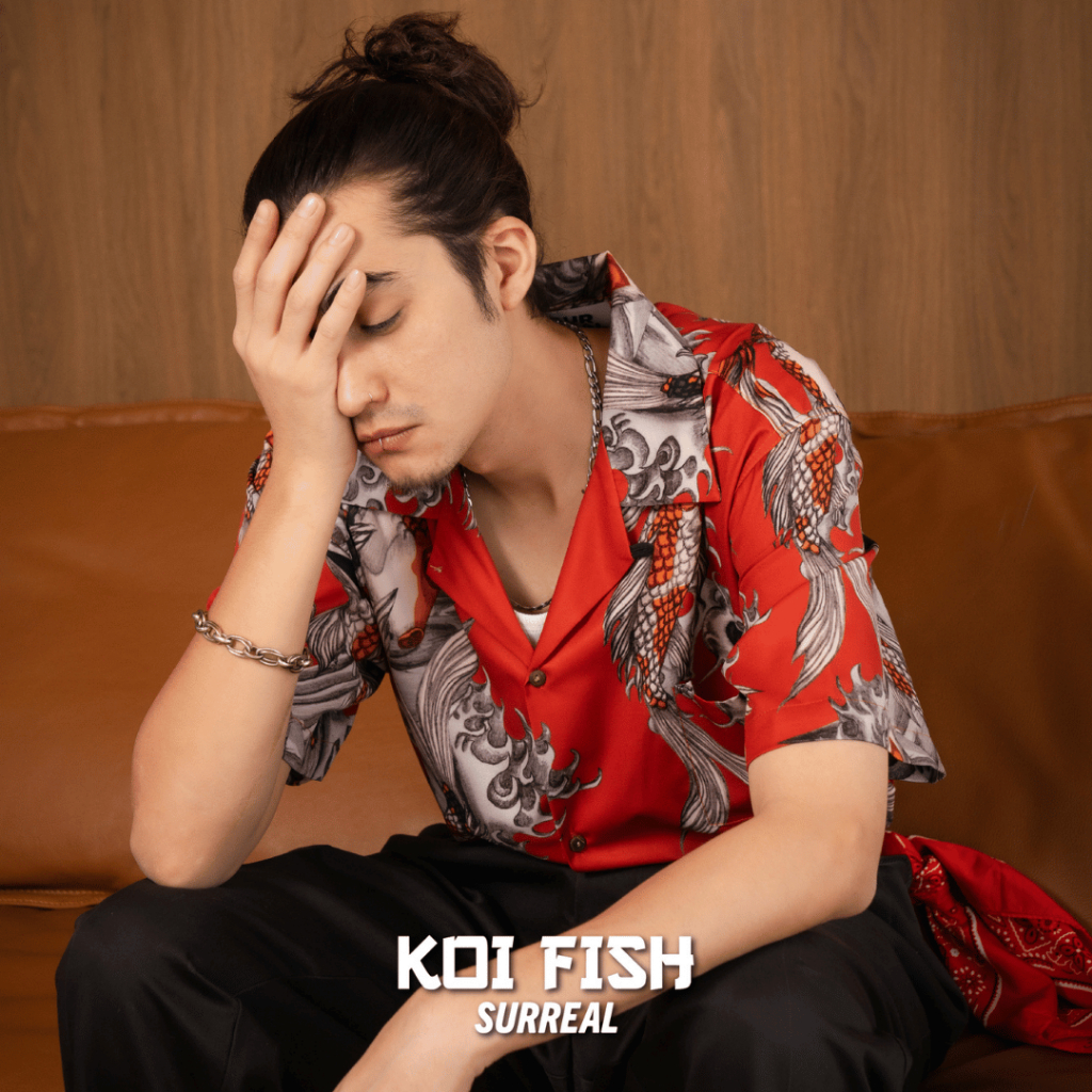 Surreal เสื้อฮาวาย ลาย KOI Fish ราคา ถูกที่สุด ดีลบีเคเค แกลเลอรีภาพที่ 3