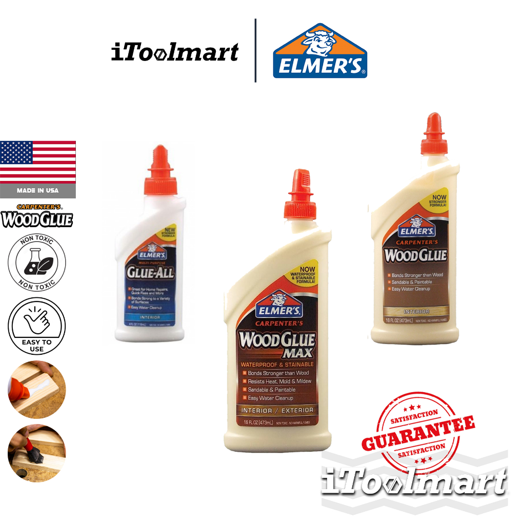 Elmer’s กาวลาเท็กซ์ กาวติดไม้ มีขนาดให้เลือก 4oz – 16oz