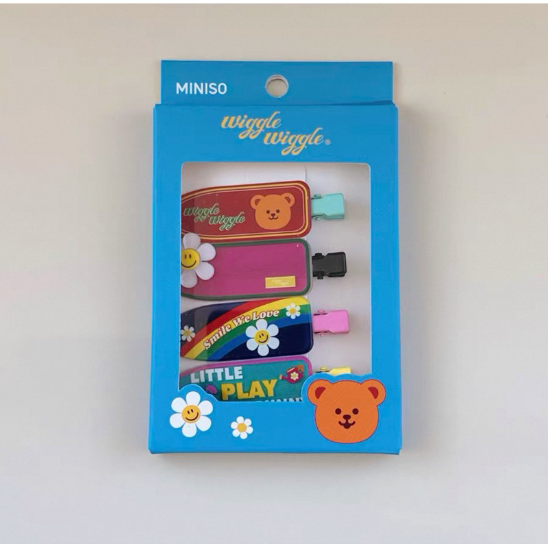 🌟พร้อมส่ง Miniso x Wiggle Wiggle กิ๊ฟติดผม