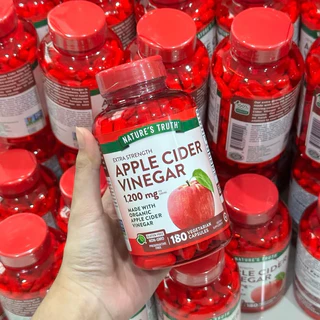 Nature's Truth Apple Cider Vinegar 1200 mg ขนาด60/180/200เม็ด จาก USA 🇺🇸