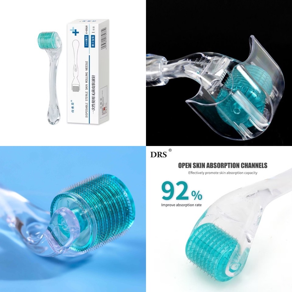 [พร้อมส่งจากกทม] รุ่นใหม่ DSR540 สีเขียว เข็มไมโครไทเทเนียม ลูกกลิ้งเดอร์มาโรลเลอร์ ทุกขนาด หลุมสิว ลดริ้วรอย ศรีษะล้าน