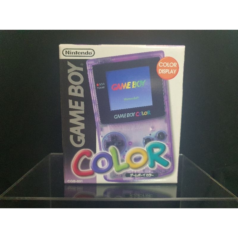 nintendo gameboy color (purple clear) งานกล่อง ของแท้ สภาพสะสม