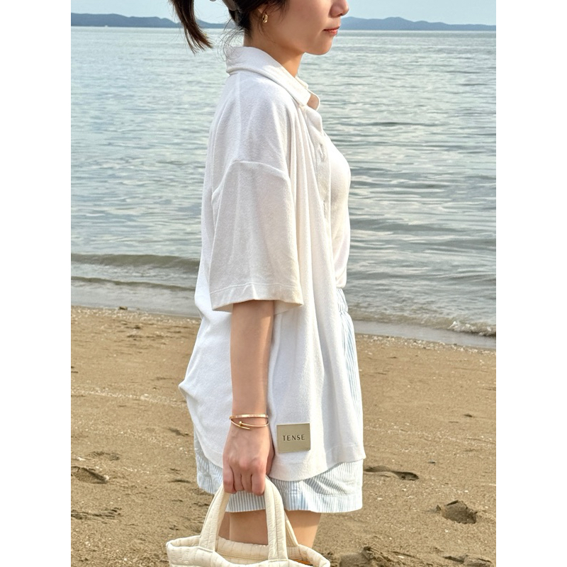 TENSE_co - Terry Shirt เสื้อเชิ้ตผ้านุ่มนิ่ม 3 สี