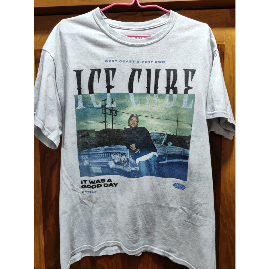 เสื้อยืดวินเทจ Ice Cube White 2020's เสื้อวินเทจแร็ปเปอร์ ICE CUBE