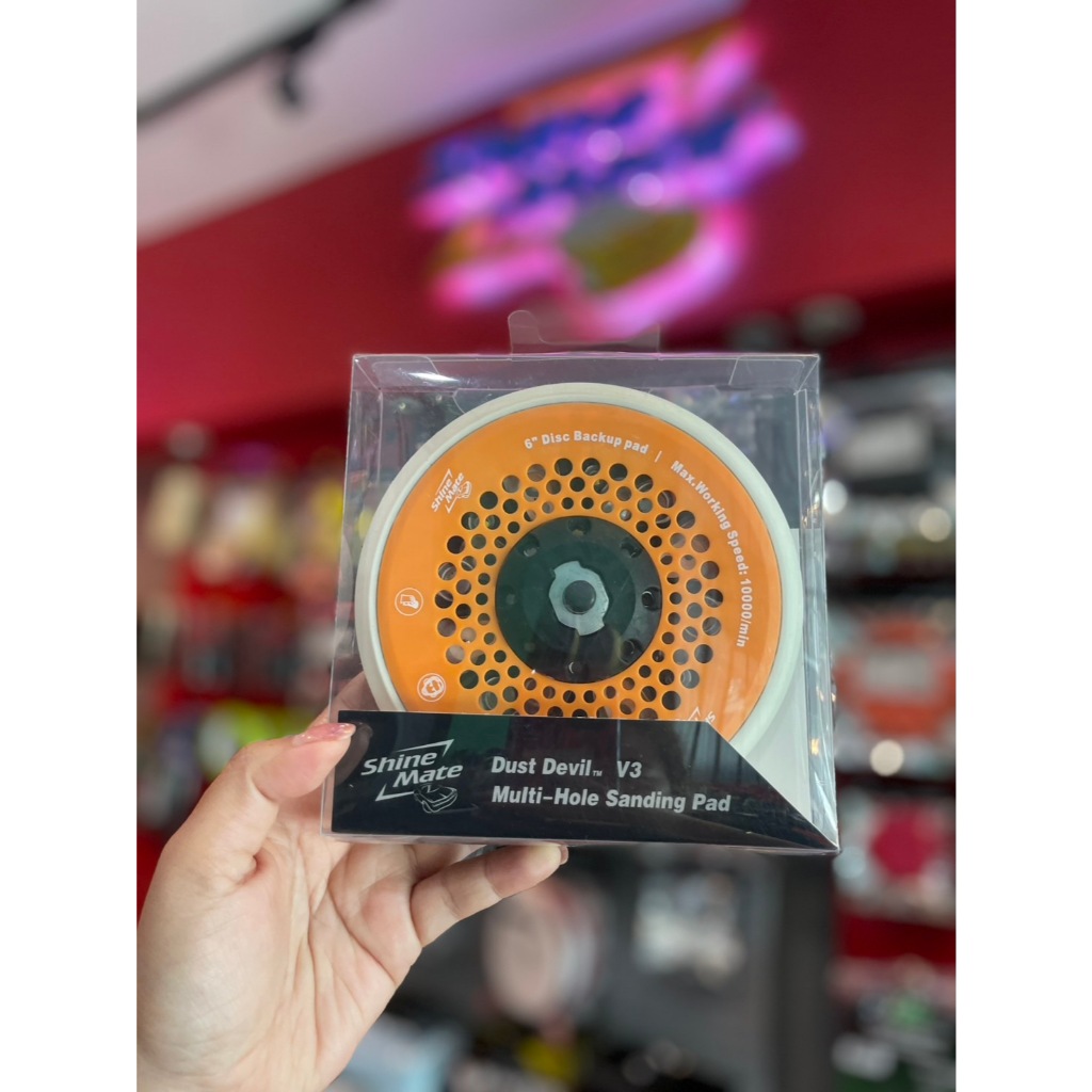แป้นขัดสีรถ SHINE MATE 5 นิ้ว/ 6นิ้ว เกลียว M8 รุ่นใหม่ Dust Devil V3 สำหรับ EX605, EX610, EX620