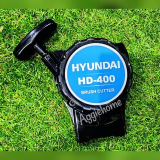 HYUNDAI ลานสตาร์ท รุ่น HD-GT-400 #E23 สีดำ ชุดสตาร์ทอะไหล่ เครื่องตัดหญ้า ลานสตาร์ท ใช้กับ รุ่น HD-400 ลานดึง