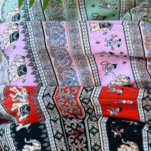 KORU กางเกงขาจั้ม ลายช้างอคิราห์