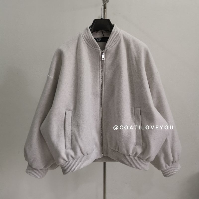 ZA.RA​ SOFT​ BOMBER​ OVER​SIZE​D​ JACKET​