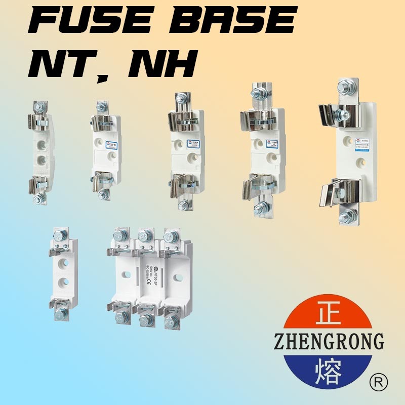 NT00C, NT00 , NT0 , NT1 , NT2 , NH000 , NH00 , NH1 , NH2 ฐานฟิวส์ใบมีด HRC FUSE LINK ″ZHENGRONG″ 正熔