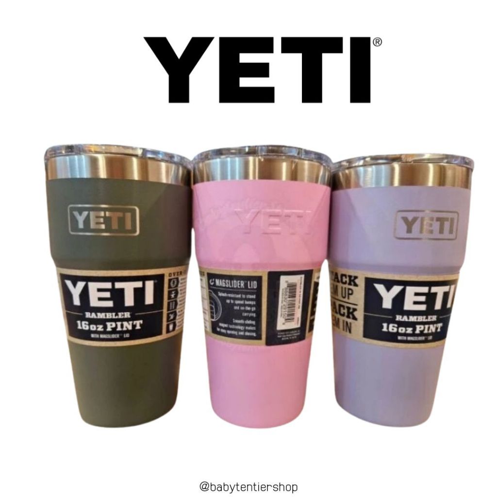 พร้อมส่ง🛵 แก้วน้ำ Yeti Rambler Pint with magslider ✅️16oz-26oz