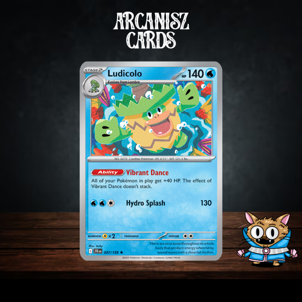 Ludiculo Pokemon Journey Together 037/159 การ์ดโปเกม่อนภาษาอังกฤษ