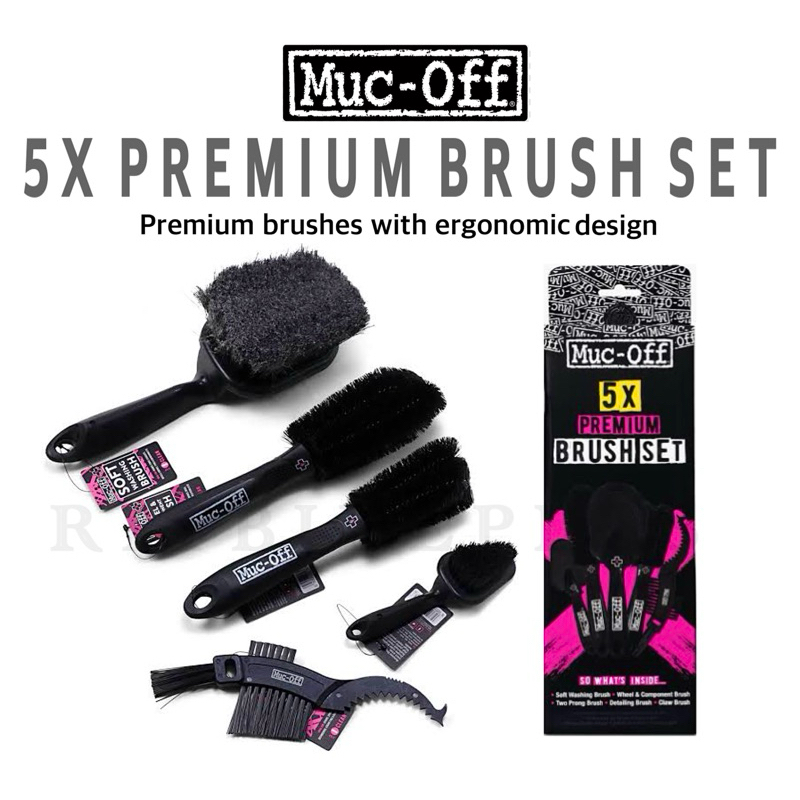 ชุดแปรงทำความสะอาดจักรยาน MUC-OFF รุ่น 5 x Brush Set (ชุดแปรง 5 ชิ้น)