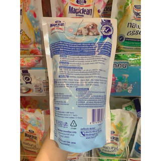 Magiclean มาจิคลีน น้ำยาถูพื้น กลิ่นอควาติกเพียว น้ำยาถูพื้นสำหรับบ้านที่มีสัตว์เลี้ยง แบบขวด700มล/แบบถุงเติม650มล.