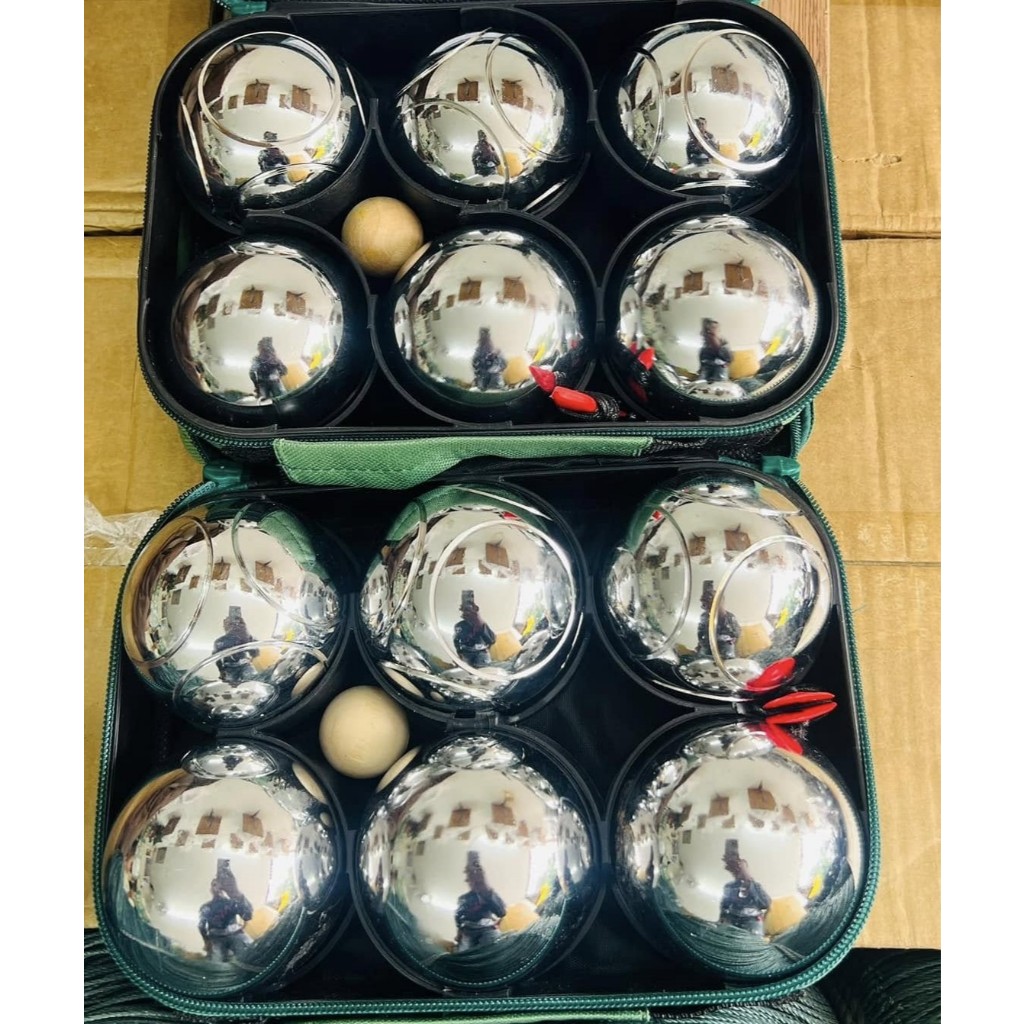 เปตอง 12 ลูก ลูกเหล็ก ของแท้!! ลูกเปตอง รุ่นมาตรฐานฝึกซ้อม เลือกลายได้