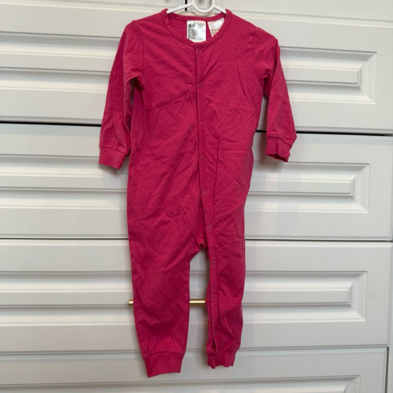 Romper แบรนด์ H&M มือสอง สภาพใช้งาน size EUR80/US12M/UK9-12M