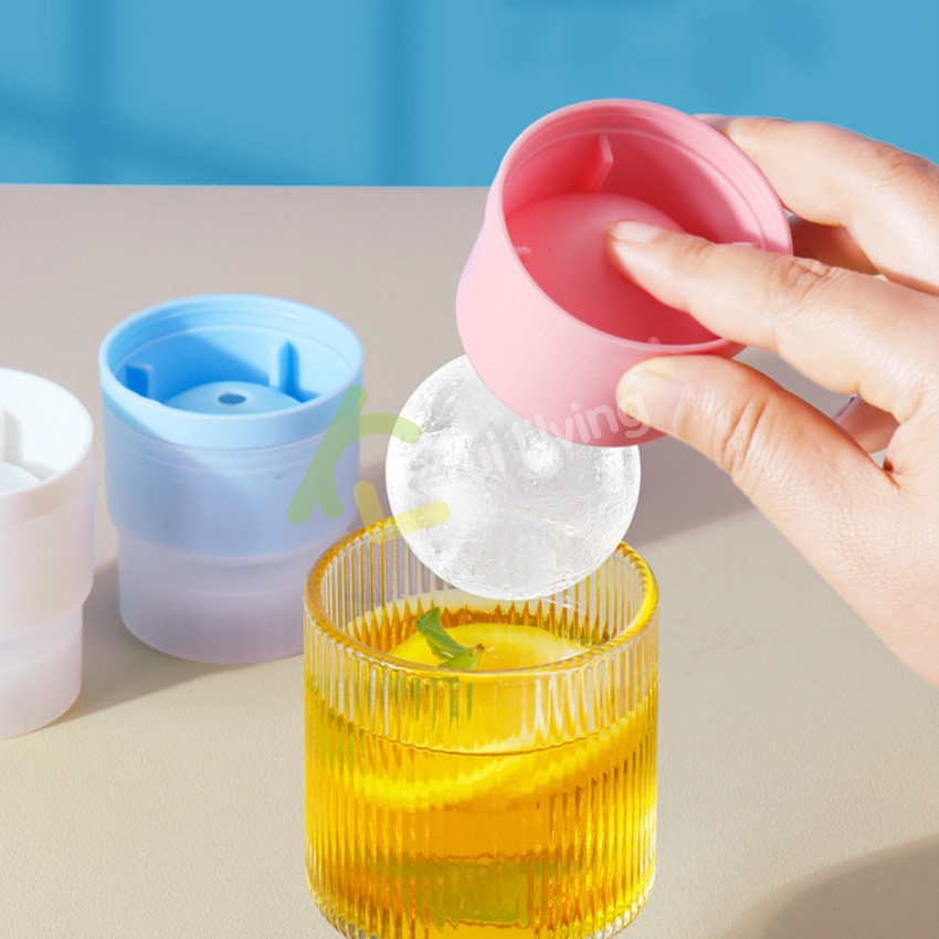 Softkiss แม่พิมพ์น้ำแข็งซิลิโคนขนาดใหญ่ ถาดน้ำแข็ง ก้อนกลม สำหรับทำก้อนน้ำแข็ง ช็อคโกแลต วุ้น พุดดิ้งและอื่นๆ - รูปที่ 6