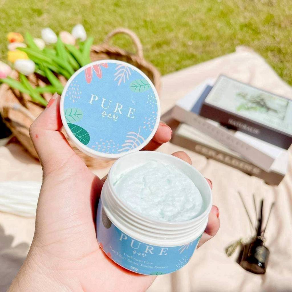 ครีมเพรียว ครีมทารักแร้ ครีม pure Underarm Care ครีมทารักแร้ pure รักแร้ เพียวรักแร้ 50g