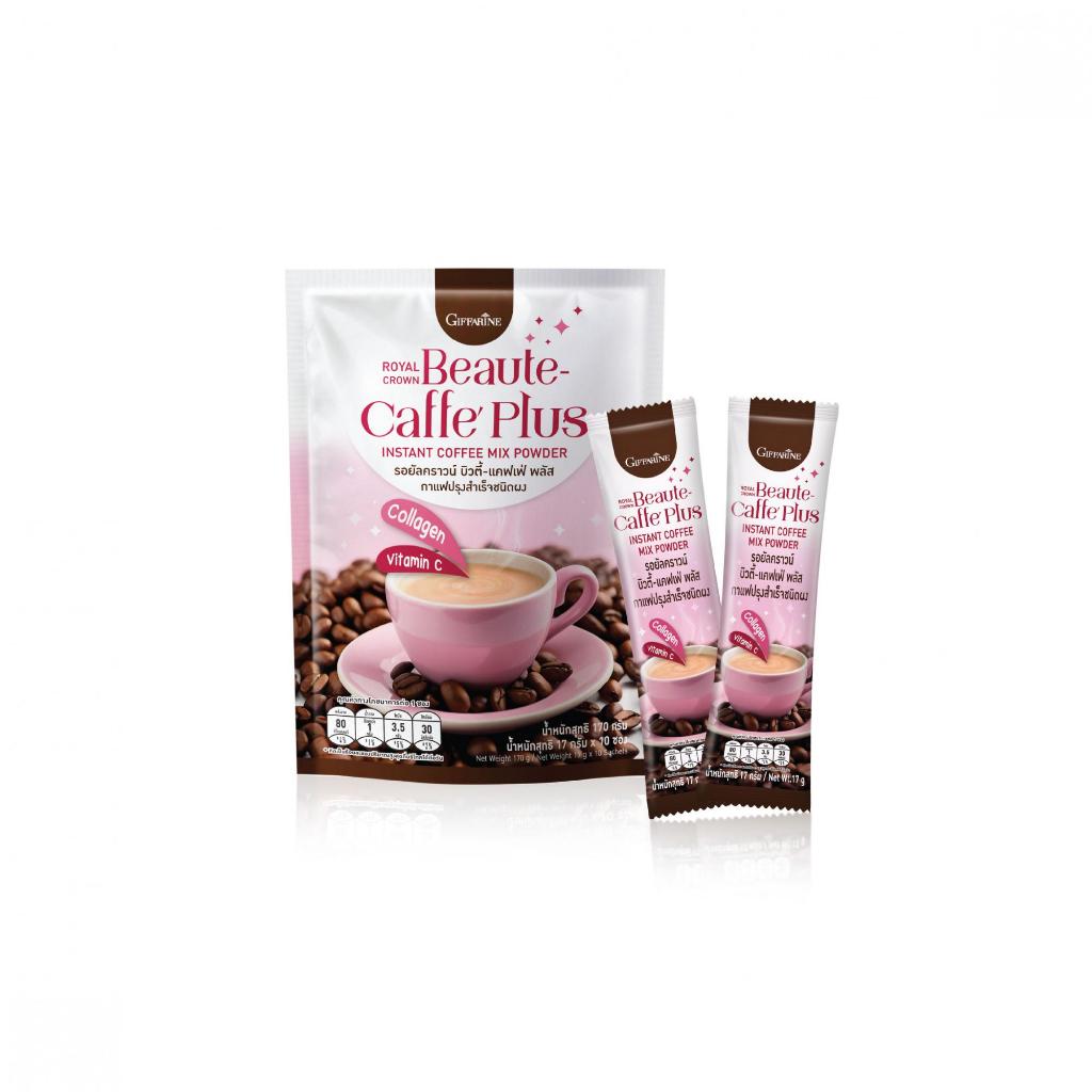 รอยัลคราวน์ บิวตี้-แคฟเฟ่ พลัส กาแฟ 3 in 1 ที่มีส่วนผสมของคอลลาเจนและวิตามินซี