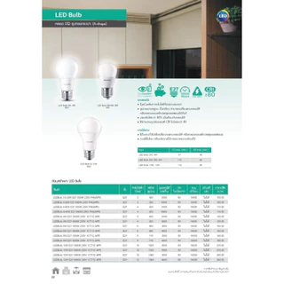 หลอดไฟ ฟิลิปส์ Philips 5W,7W,9W,13W ขั้ว E27 Essential LED Bulb *แพ็ค 12 ดวง