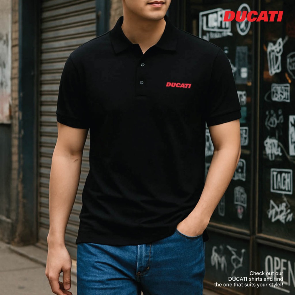 DUCATI POLO SHIRT เสื้อโปโลดูคาติ DCT52 043 Official Licensed Product