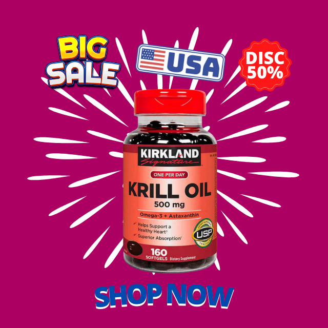 Imported from USA Kirkland Signature Krill Oil 500 mg มี 2 ขนาด