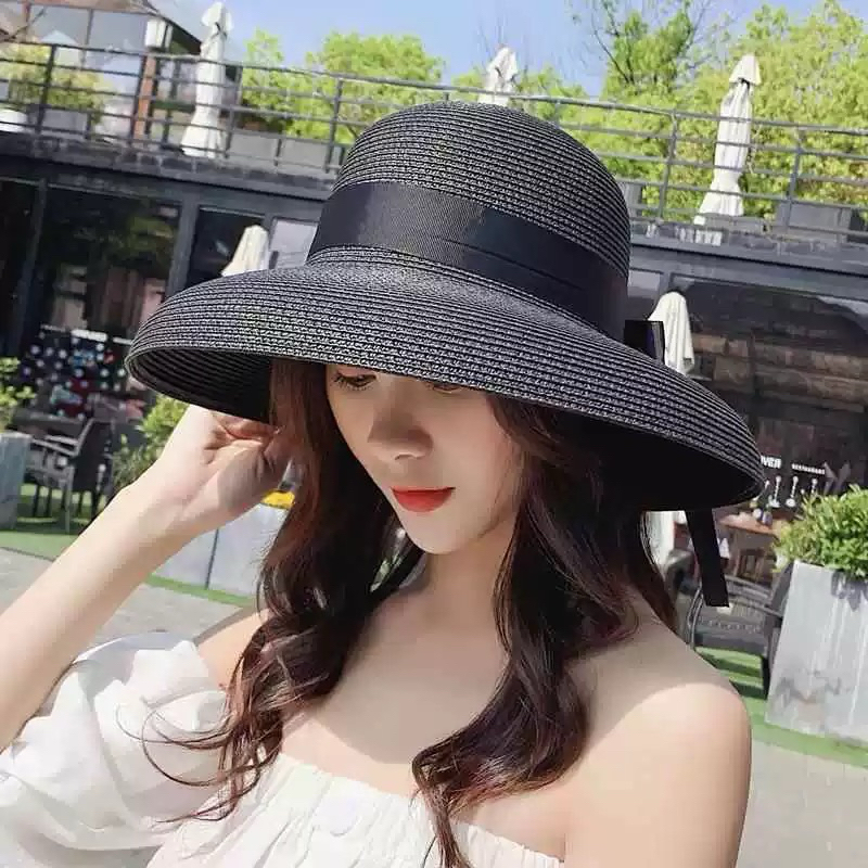 หมวกสาน หมวกใส่ไปทะเล พร้อมส่ง