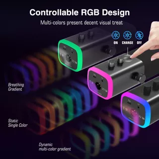 FIFINE AM8 RGB ไมค์ Dynamic XLR/USB สำหรับพอดแคสต์ ไลฟ์สด เสียงคม ประกันศูนย์ไทย 1 ปี [ส่งด่วนกรุงเทพฯ]