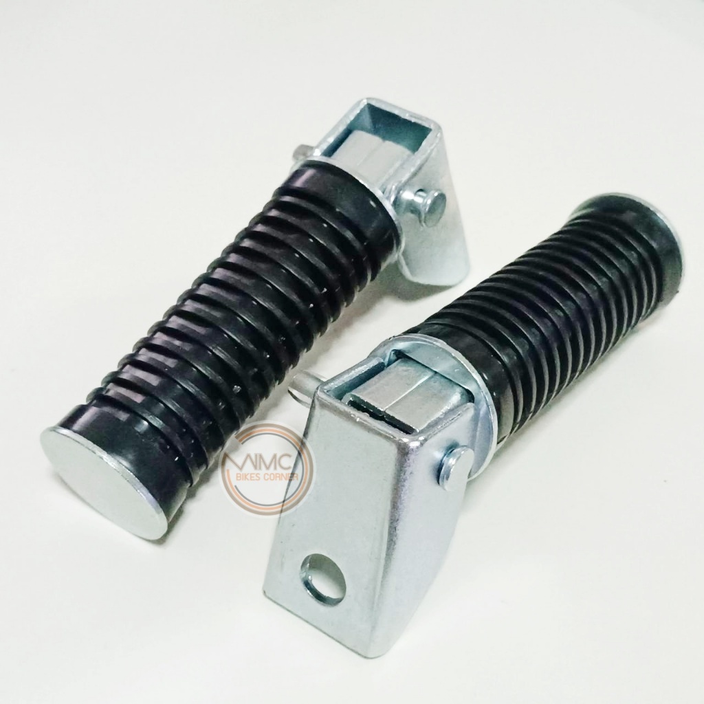 คู่ พักเท้าหลัง มีแป้นยึด สำหรับ HONDA JX110 JX125 CG110 CG125 งานใหม่ คุณภาพดี (H-FT-0002)