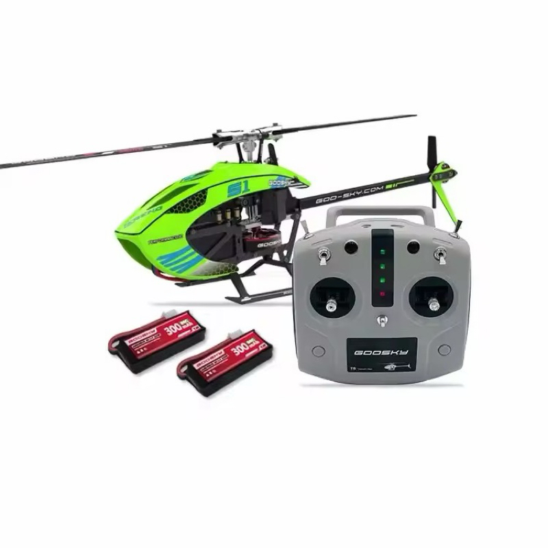 เฮลิคอปเตอร์บังคับวิทยุ GOOSKY S1 ระบบไฟฟ้า6CH 3D 2.4GHz (มอเตอร์บัสเลสหน้าและหลัง)แบตเตอรี่ชาร์จอุปกรณ์พร้อมเล่น