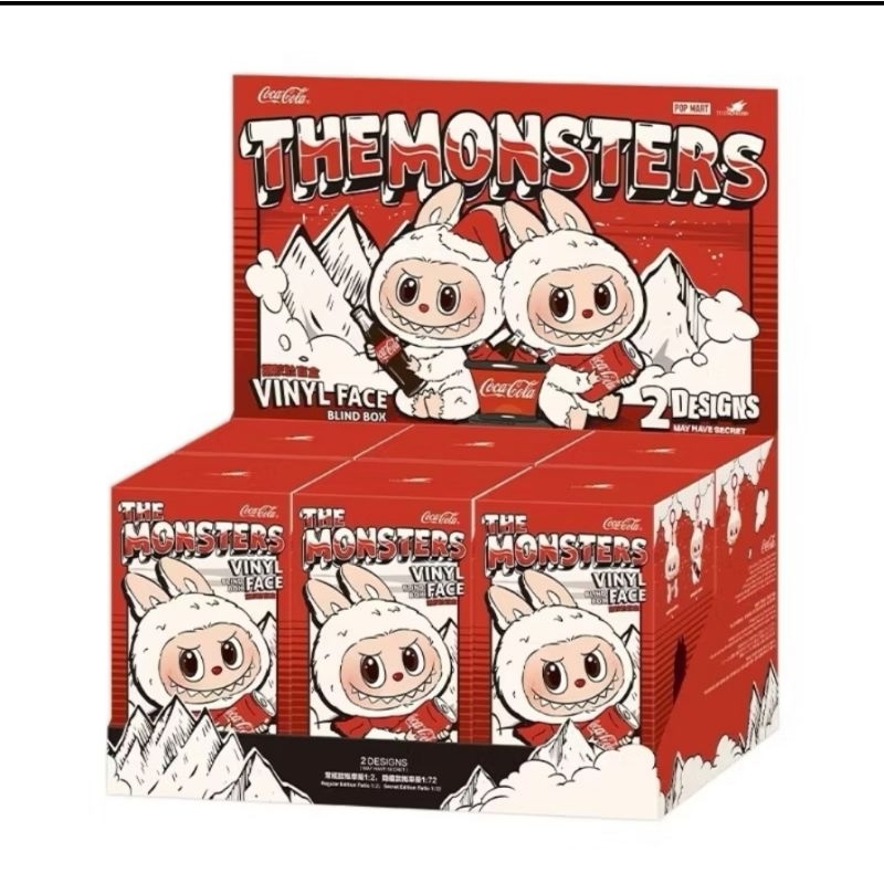 pop mart labubu the monsters coca colaพร้อมส่ง!! ป้ายเหลือง ตัวยืน ใหม่!!ไม่แกะกล่อง พร้อมส่ง