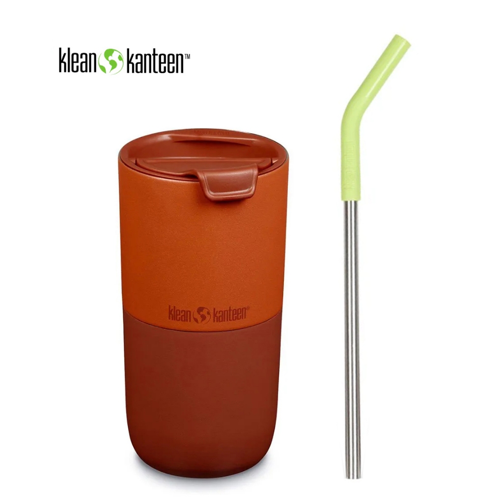 Klean Kanteen แก้ว 16oz Rise Tumbler Autumn Glaze พร้อม หลอด Klean Kanteen Straw 8 mm