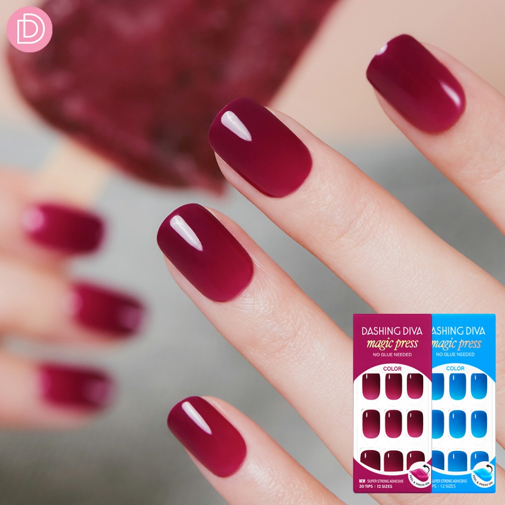 Dashing Diva เล็บปลอม ทรงปลายโค้งมน รุ่น MDC5S068RD-MDC5S069RD จำนวน 1 กล่องมี 30 เล็บ