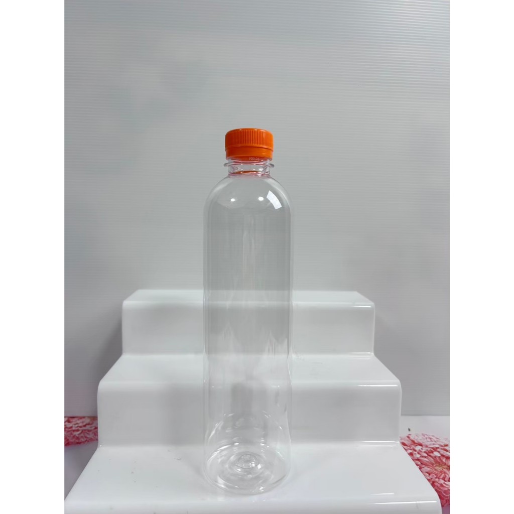 ขวดน้ำพลาสติก ทรงกระบอก ความจุ 600ML จำนวน 100 ใบ/แพ็ค ( แพ็คกล่อง )