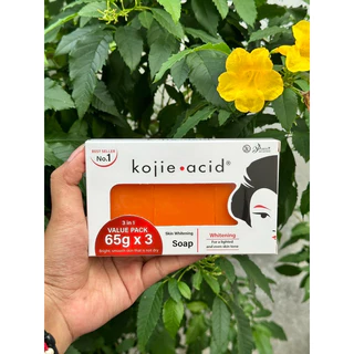 Kojie acid soap สบู่โคจิก กล่อง แพ็ค 3 ก้อน