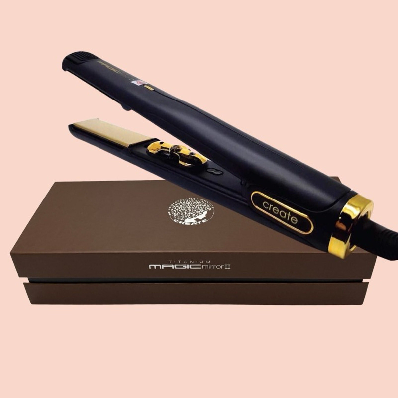 CREATE TITANIUM MAGIC MIRROR M24 เครื่องหนีบผมแผ่นความร้อนทำจากไทเทเนียมแท้นำความร้อนได้ดี เงาอยู่ทร