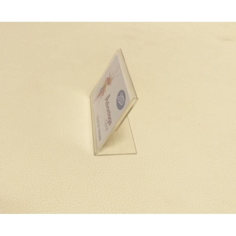 แสตนอะคริลิค ป้ายราคา ทรงแนวตั้ง ขนาด 6 × 10 ซม.  ป้ายสอดกระดาษ ป้ายใส่นามบัตร แสตนป้ายอะคริลิค มีทั้งแนวตั้งและแนวนอน - รูปที่ 5
