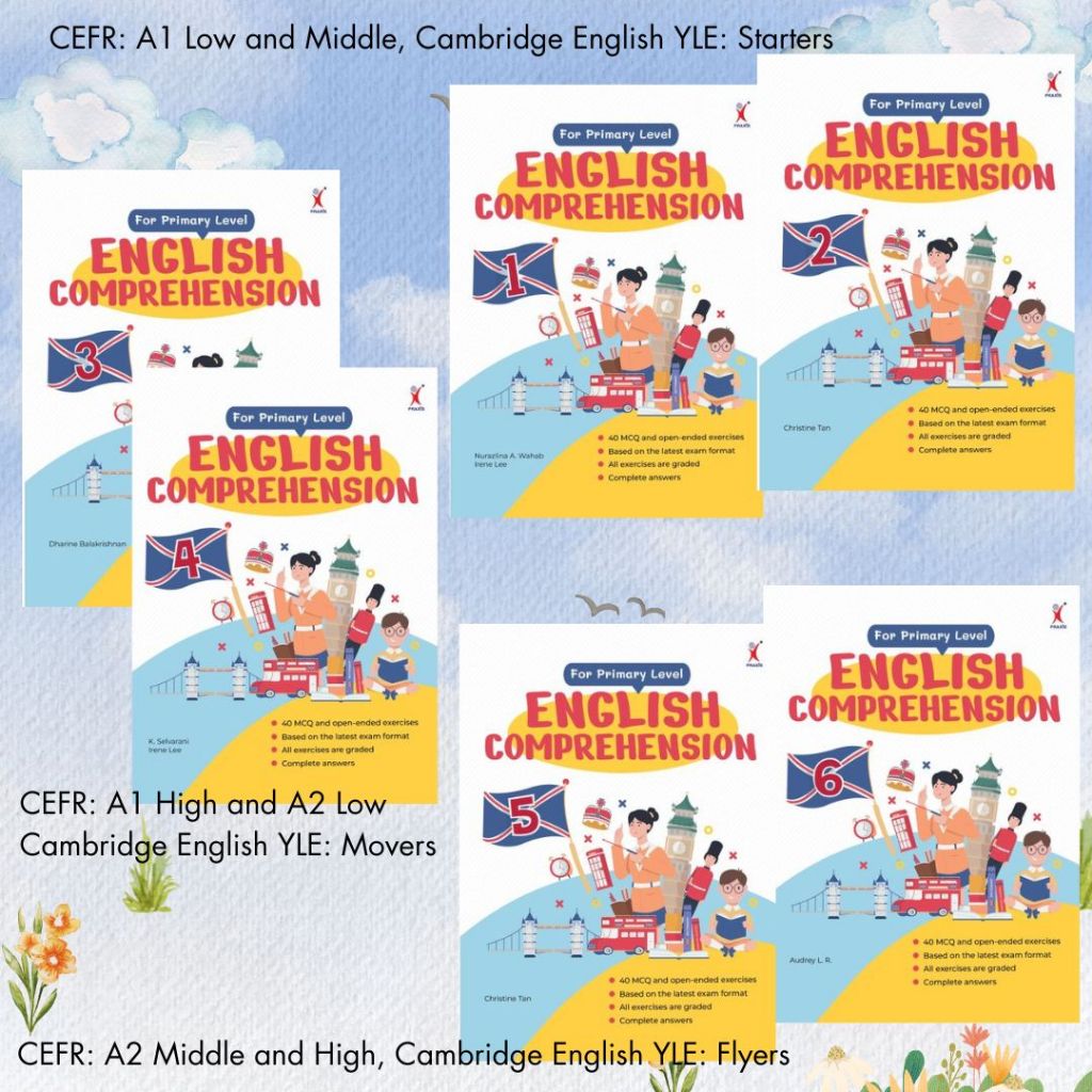 Taladboran(ป1-ป6) English Comprehension Workbook for Primary 1-6 + เฉลย