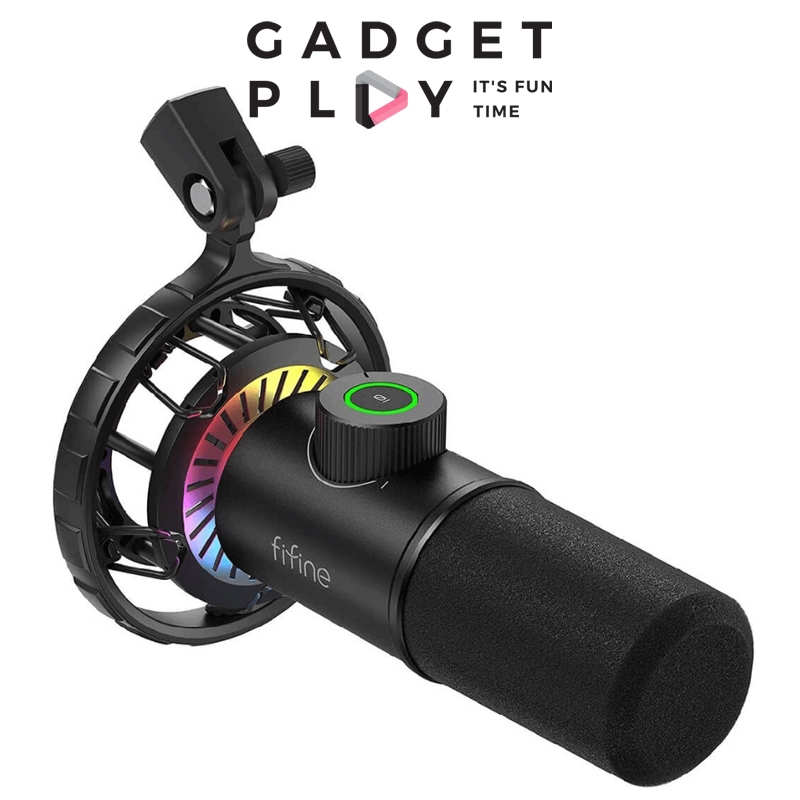 [กรุงเทพฯส่งด่วน] FIFINE K658 ไมค์ Dynamic USB เสียงแน่น ไฟ RGB สตรีม พอดแคสต์ชัด ปลั๊กแล้วใช้ได้เลย