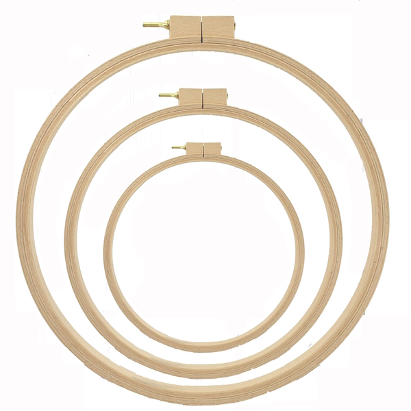 Nurge Beech Wood Embroidery Hoop สะดึง ขนาดใหญ่พิเศษ น๊อตทองเหลืองไม้บีชแท้ หนา 24mm