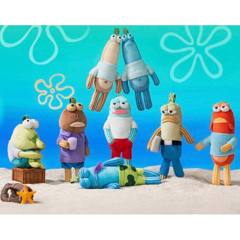 {พร้อมส่งไทย🇹🇭} (แบบจุ่ม/แบบเลือกตัว น้องปลาทีน ปลาตีน ปลาสายลับ Bikini Bottom ปลาตีนสายลับ Popmart💯