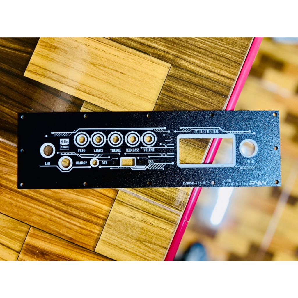 เพลทไฟ TB21/TB21F/ST21/APTX1 ไม่ย้าย + USB ช่องเพลท 25x5 CM TB21USB-255-10