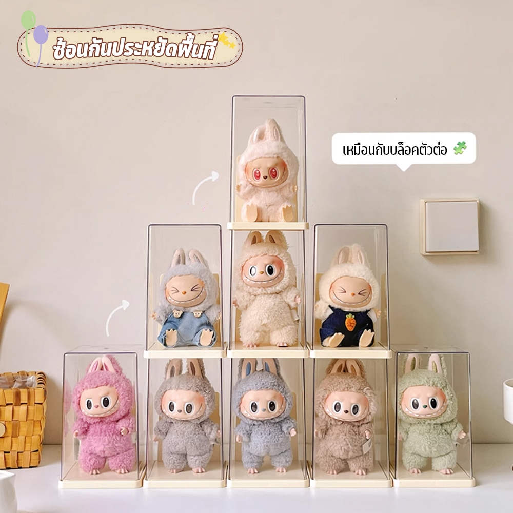 กล่องใส่โมเดล ตู้โชว์ตุ๊กตา กล่องใส่ art toy พลาสติกอย่างดี วัสดุอะคริลิก ตุ๊กตาของสะสม ความโปร่งใสสูง - รูปที่ 3