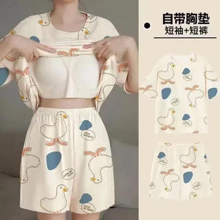 ชุดนอนลายการ์ตูนผ้าคอตตอน 10 ลาย น่ารัก (รหัส QZ)