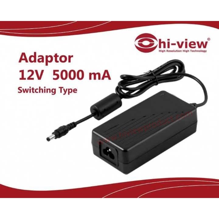 Hi-view หม้อแปลง Adapter 12V 5A 5000 mA