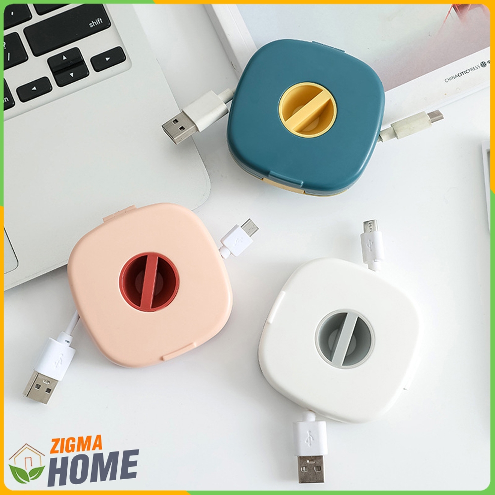 Zigma home - ที่เก็บสาย ที่เก็บสายชาร์จ หูฟัง USB ไม่พันกัน ไม่หักงอ เป็นระเบียบเรียบร้อย ใช้งานง่าย พกพาไปได้ทุกที่