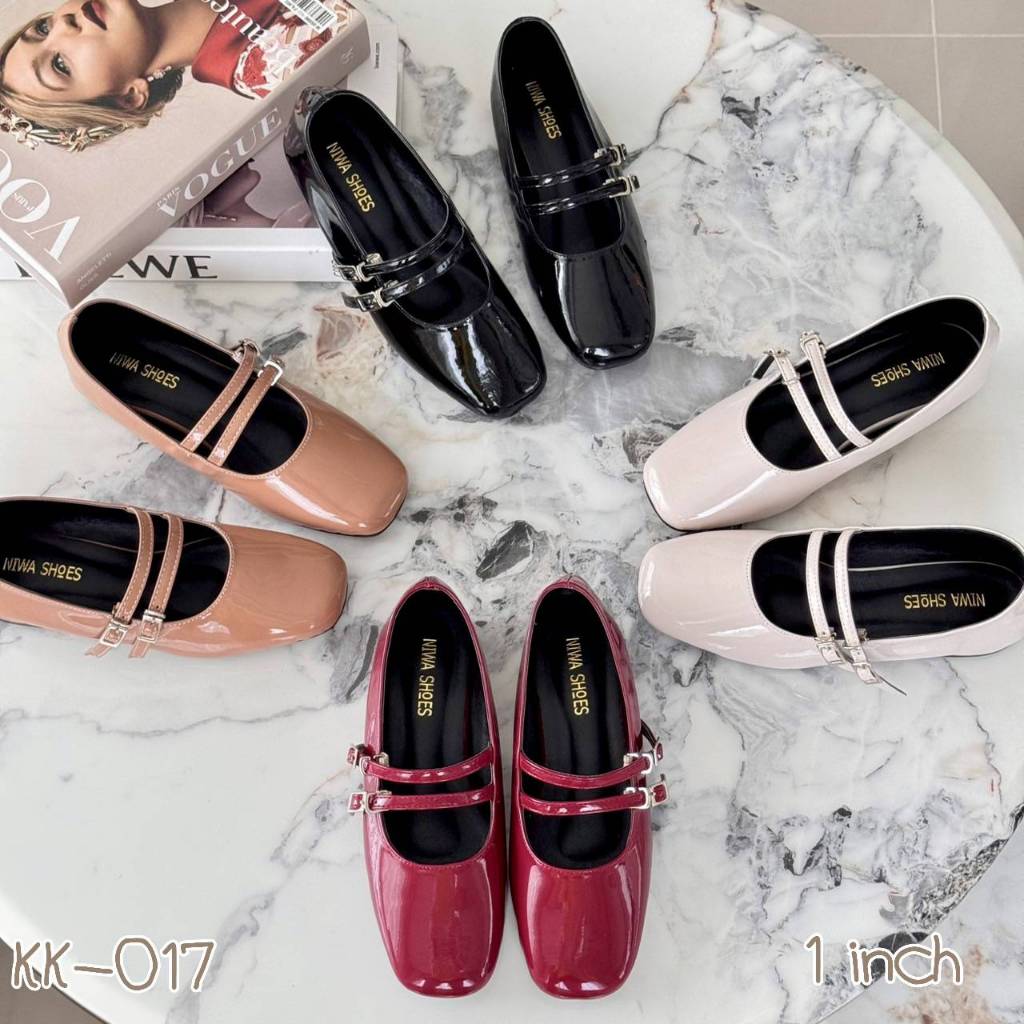 Niwa shoes คัชชู หนังแก้วละมุลลลลมมาก new collection