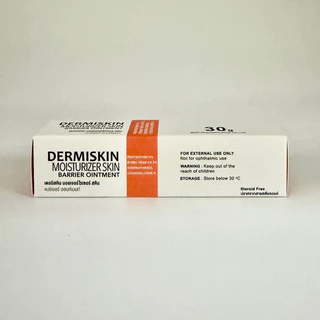 ( Dexpanzel ) Dermiskin 30g ขี้ผึ้ง ทาผดผื่นแพ้ คัน ผิวอักเสบ สูตรอ่อนโยน ปราศจากสเตียรอยด์