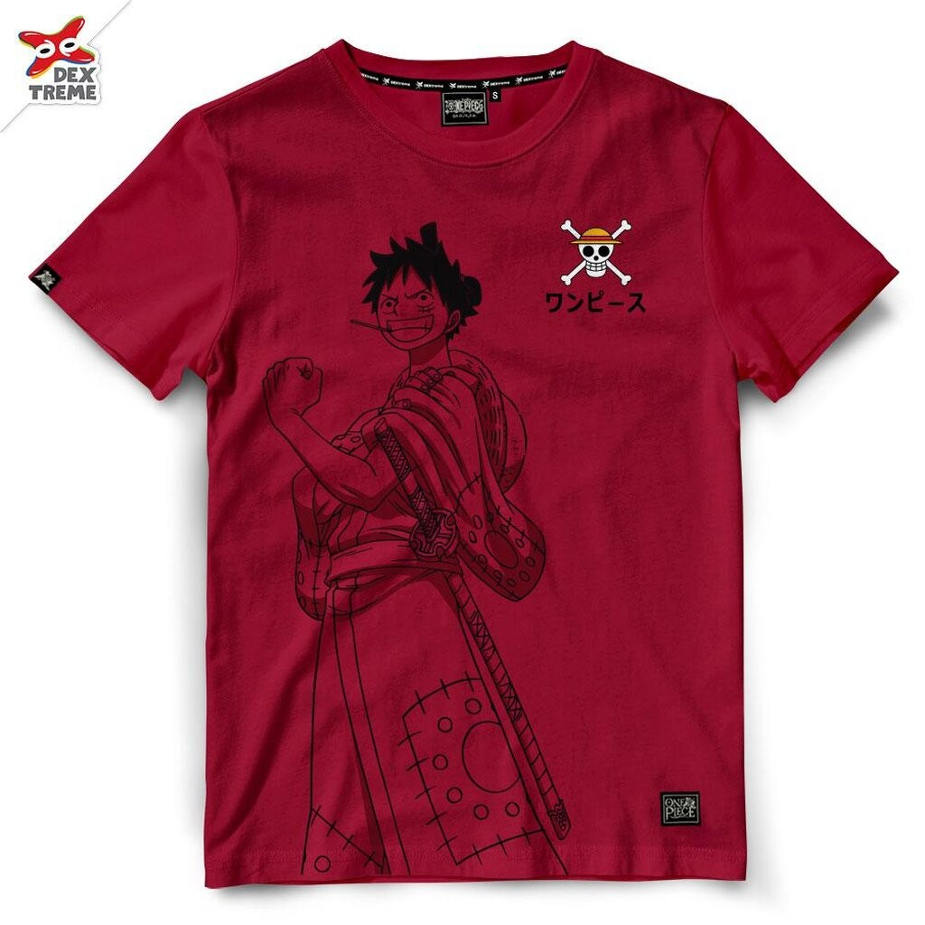 DEXtreme - เสื้อยืดการ์ตูนวันพีซ Luffy Wano (DOP-1318)