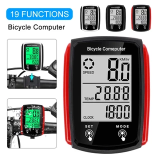 หน้าจอสัมผัสหน้าจอจักรยาน Odometer กันน้ำจักรยานกันน้ำ LED Bicycle Combean Bike Speedometer LED